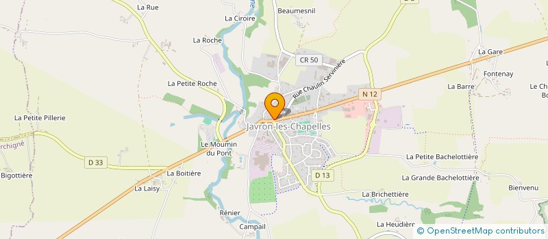 localisation de l'entreprise MADAME HELENA PERRIER  JAVRON-LES-CHAPELLES