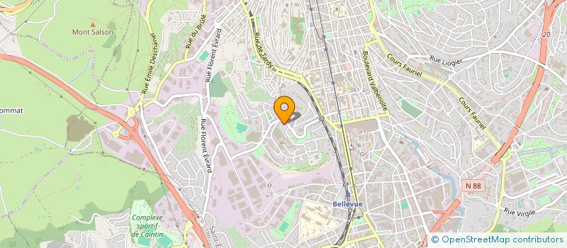 localisation de l'entreprise MADAME HELENA ZAGRODZKA  SAINT-ETIENNE