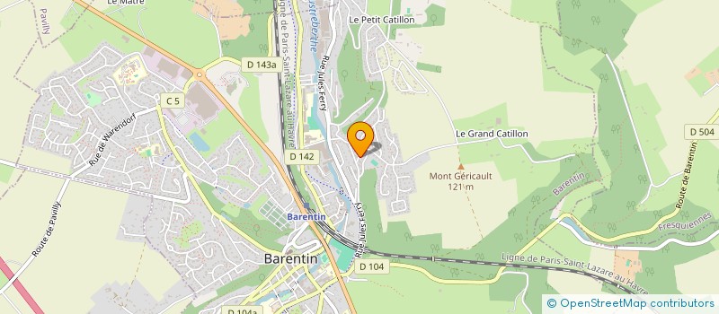 localisation de l'entreprise MADAME HELENE ADAM  BARENTIN