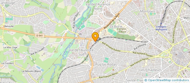 localisation de l'entreprise MADAME HELENE ADAMSKI à LIMOGES