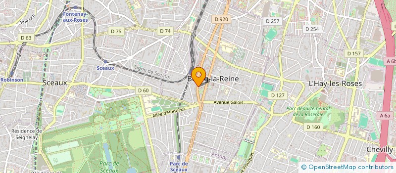 localisation de l'entreprise MADAME HELENE AFFRES à BOURG-LA-REINE