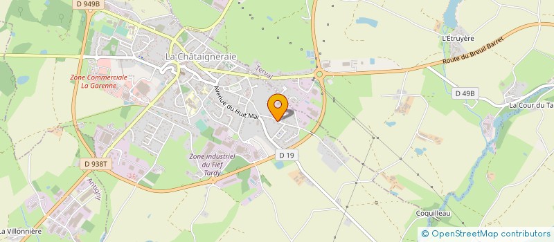 localisation de l'entreprise MADAME HELENE ALBERT  LA CHATAIGNERAIE