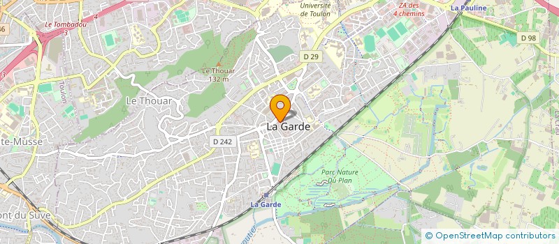 localisation de l'entreprise MADAME HELENE ALFONSI à LA GARDE