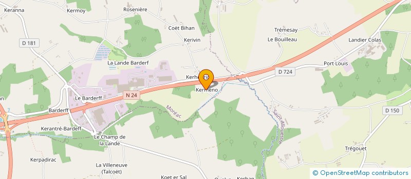 localisation de l'entreprise MADAME HELENE ALLANIC  MOREAC