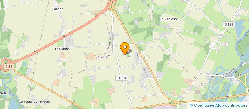 localisation de l'entreprise MADAME HELENE AMOURIAUX  CHAVAGNE