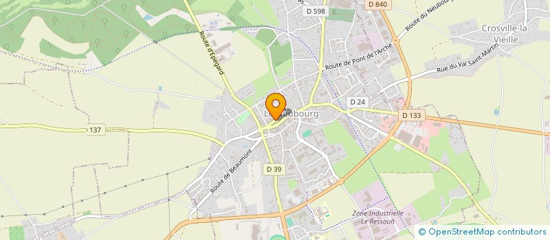 localisation de l'entreprise MADAME HELENE ANDRIES  LE NEUBOURG