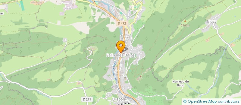 localisation de l'entreprise MADAME HELENE ARBEY à SALINS-LES-BAINS