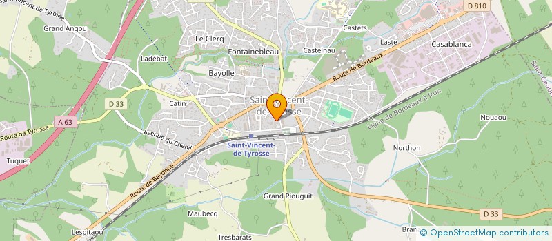 localisation de l'entreprise MADAME HELENE ARBULE à SAINT-VINCENT-DE-TYROSSE