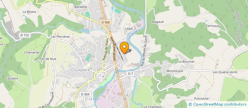 localisation de l'entreprise MADAME HELENE ARNAUD à COURPIERE