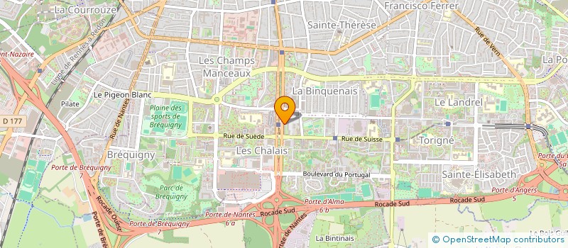 localisation de l'entreprise MADAME HELENE AUBAUD  RENNES