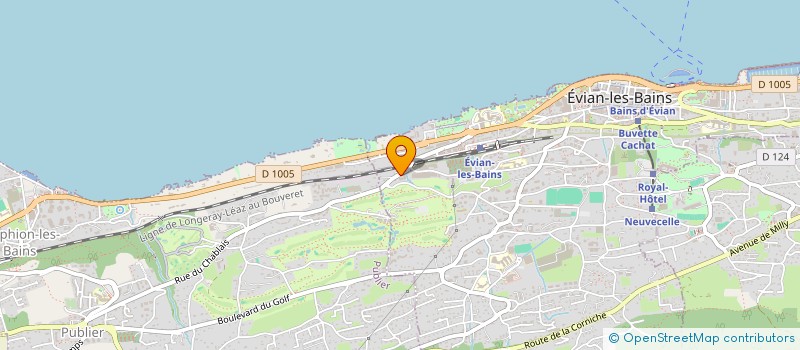 localisation de l'entreprise MADAME HELENE AUBRY  EVIAN-LES-BAINS