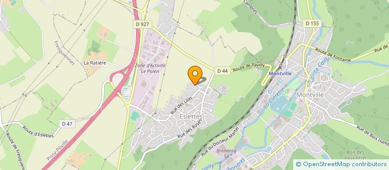 localisation de l'entreprise MADAME HELENE AUBRY  ESLETTES