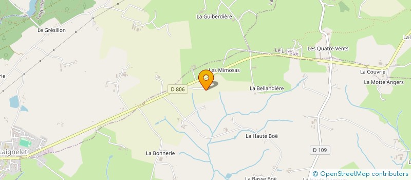 localisation de l'entreprise MADAME HELENE AUFFRAY  LA CHAPELLE FLEURIGNE