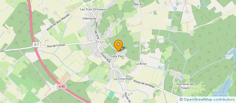 localisation de l'entreprise MADAME HELENE AUGUSTE  LES BOIS D'ANJOU