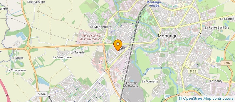 localisation de l'entreprise MADAME HELENE AUTRET à MONTAIGU-VENDEE