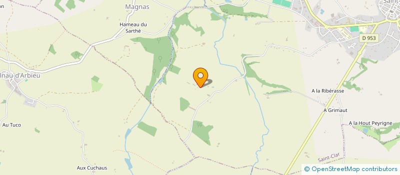 localisation de l'entreprise MADAME HELENE AZE  ESTRAMIAC