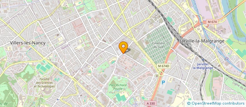 localisation de l'entreprise MADAME HELENE BACHELERIE  VANDUVRE-LES-NANCY