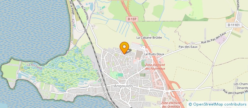 localisation de l'entreprise MADAME HELENE BAEYENS à ANGOULINS