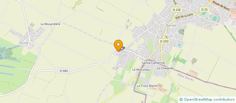 localisation de l'entreprise MADAME HELENE BAILLY à BENET