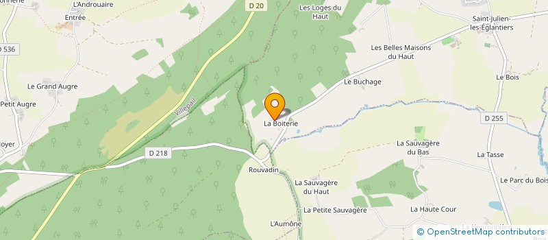 localisation de l'entreprise MADAME HELENE BARBE à LIGNIERES-ORGERES