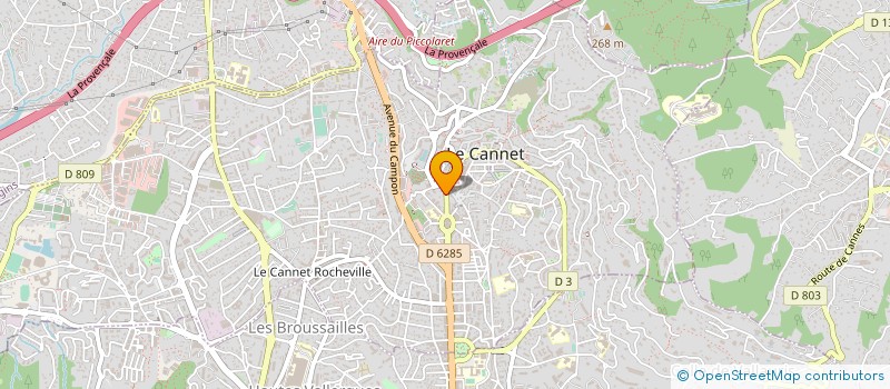 localisation de l'entreprise MADAME HELENE BARBERIS à LE CANNET