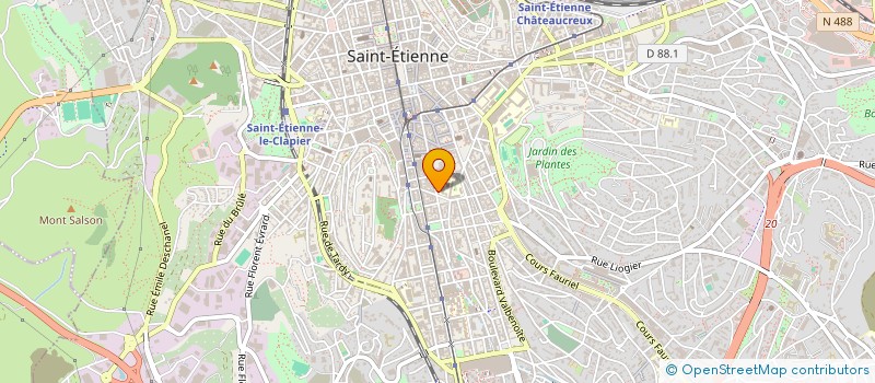 localisation de l'entreprise MADAME HELENE BARD  SAINT-ETIENNE