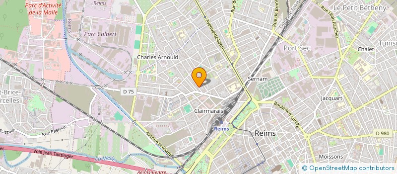 localisation de l'entreprise MADAME HELENE BARENTON  REIMS