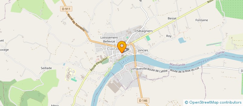 localisation de l'entreprise MADAME HELENE BARRANDON  CLAIRAC