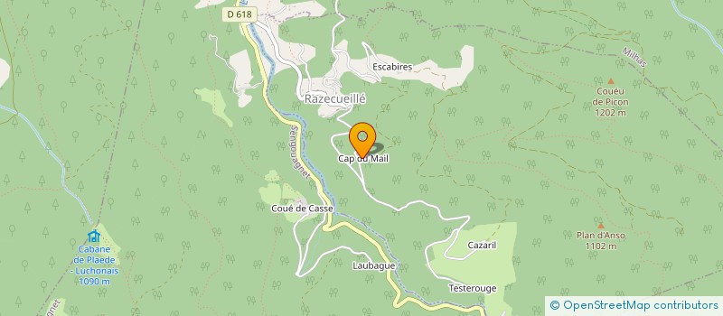 localisation de l'entreprise MADAME HELENE BARRERE  RAZECUEILLE