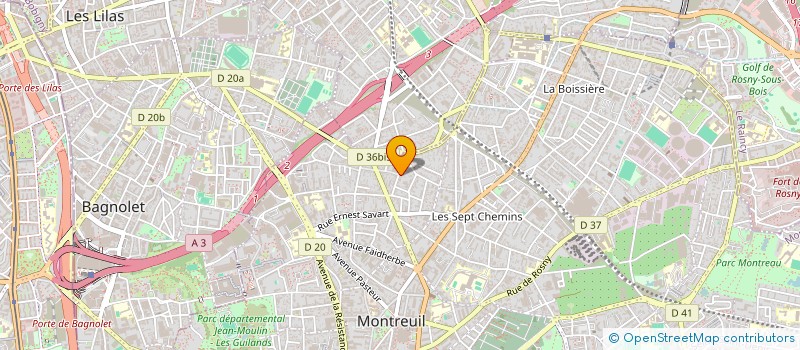 localisation de l'entreprise MADAME HELENE BARRIER à MONTREUIL