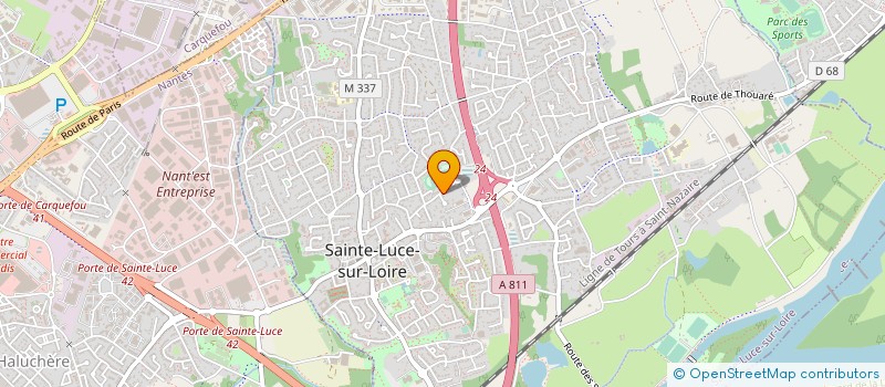 localisation de l'entreprise MADAME HELENE BARRON  SAINTE-LUCE-SUR-LOIRE