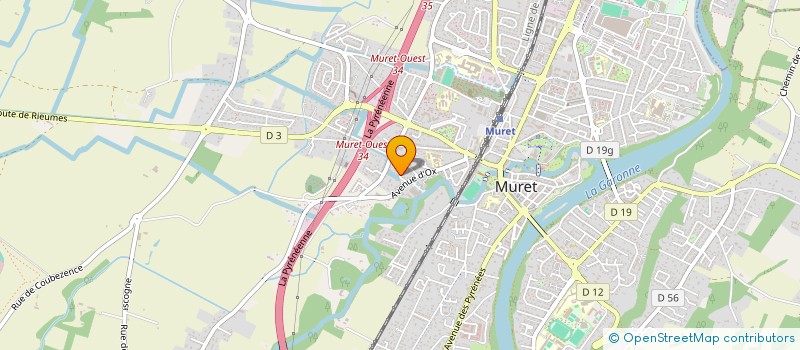 localisation de l'entreprise MADAME HELENE BARROS  MURET