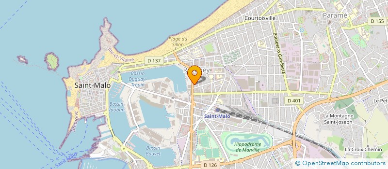 localisation de l'entreprise MADAME HELENE BARTOCCIONI  SAINT-MALO