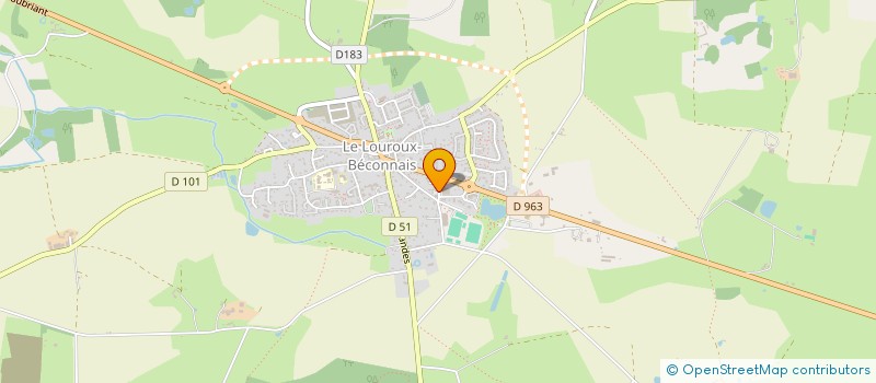 localisation de l'entreprise MADAME HELENE BATTEUX à VAL D'ERDRE-AUXENCE