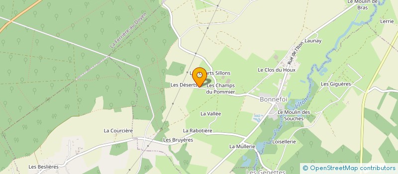 localisation de l'entreprise MADAME HELENE BEAUCHAMP à BONNEFOI