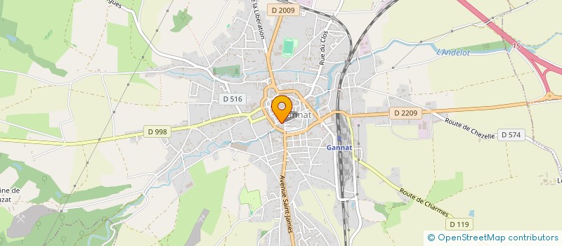 localisation de l'entreprise MADAME HELENE BEAUFORT à GANNAT