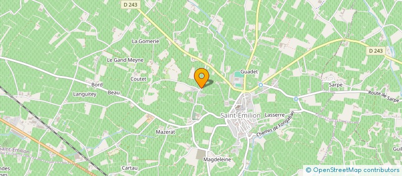 localisation de l'entreprise MADAME HELENE BECOT à SAINT-EMILION