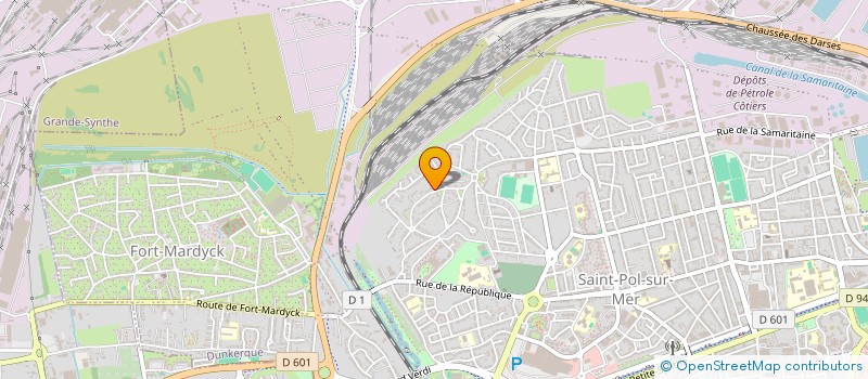 localisation de l'entreprise MADAME HELENE BECUWE à DUNKERQUE