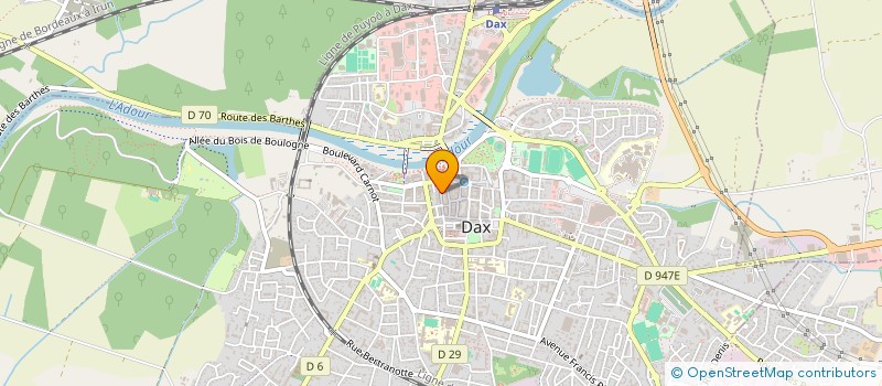 localisation de l'entreprise MADAME HELENE BEDOURET à DAX