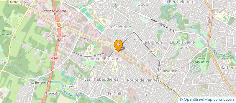 localisation de l'entreprise MADAME HELENE BEGOUIN  SAINT-HERBLAIN