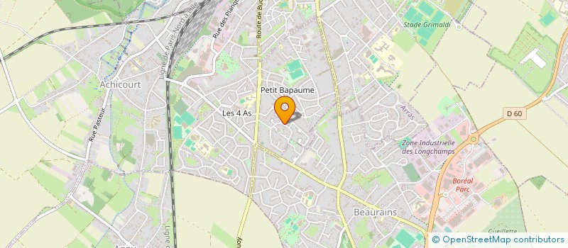 localisation de l'entreprise MADAME HELENE BEGU  ACHICOURT