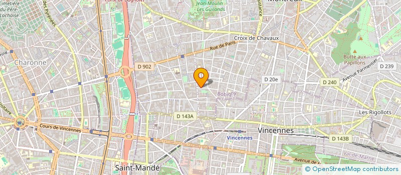 localisation de l'entreprise MADAME HELENE BELLANGER à MONTREUIL