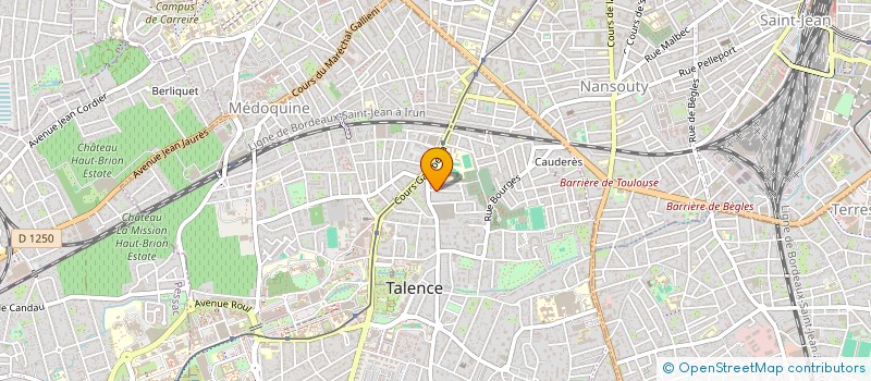 localisation de l'entreprise MADAME HELENE BELLEMERE  TALENCE