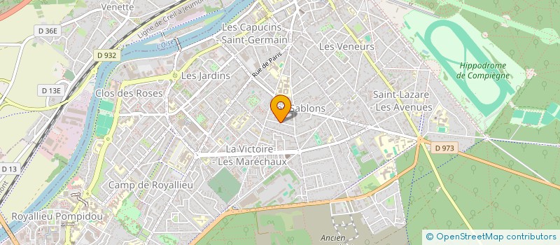 localisation de l'entreprise MADAME HELENE BELMANT à COMPIEGNE