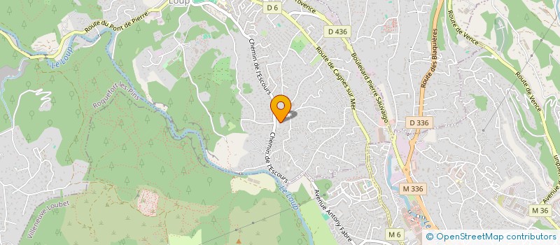 localisation de l'entreprise MADAME HELENE BENEDETTI  LA COLLE-SUR-LOUP