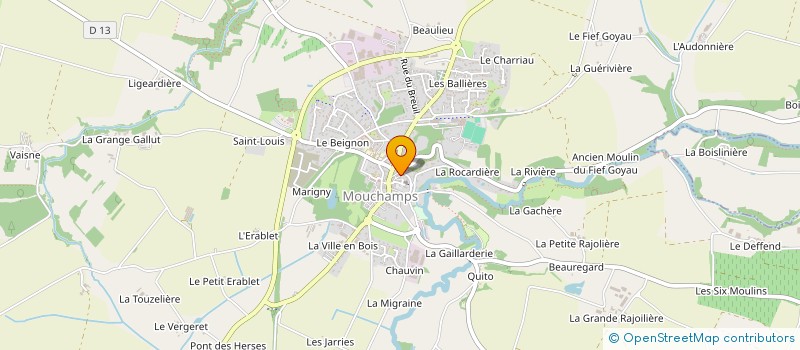 localisation de l'entreprise MADAME HELENE BENETEAU à MOUCHAMPS