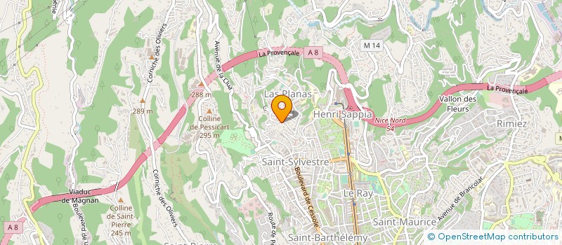 localisation de l'entreprise MADAME HELENE BENHAMOU à NICE