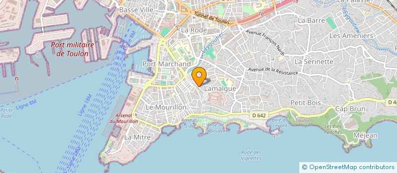 localisation de l'entreprise MADAME HELENE BENOIT  TOULON