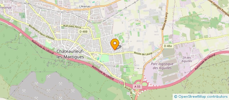 localisation de l'entreprise MADAME HELENE BENSE  CHATEAUNEUF-LES-MARTIGUES