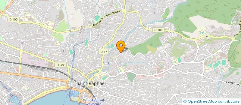 localisation de l'entreprise MADAME HELENE BERAUD à SAINT-RAPHAEL